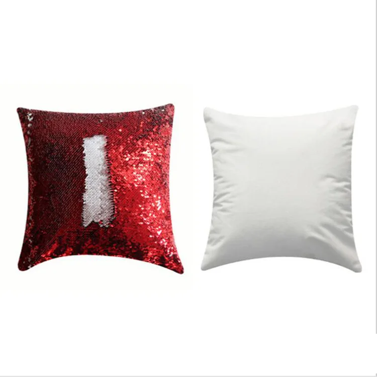 Decorative sublimation Pillow Case Sequins Pillow Covers sequin cushion cover 40*40CM