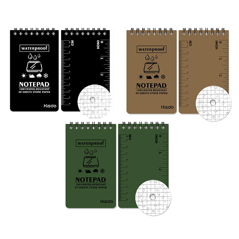 Journal Mini Pocket Sprial Customized Logo Waterproof Stone Paper Notebook
