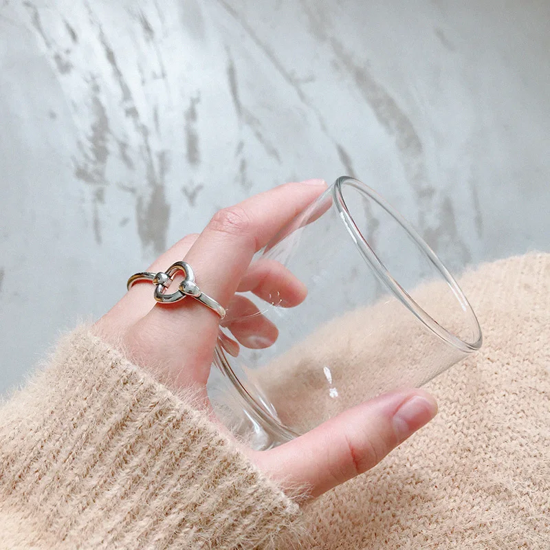 Index  Finger Rings Wholesale Fashion Jewelry 925 Sterling Silver Hollow Donut Ring