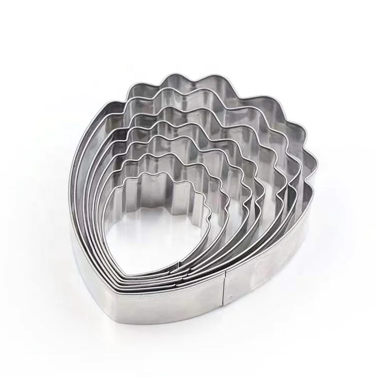 7Pcs/set Stainless Steel Peony Petal Flower Cutter Fondant Decorating Tools
