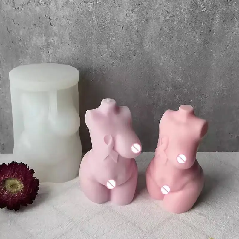 2024 Hot Sale Porn Candles Female Nude Body Shape Candles Art Sculpture Statue Soy Wax Body Shaped Massage Candles