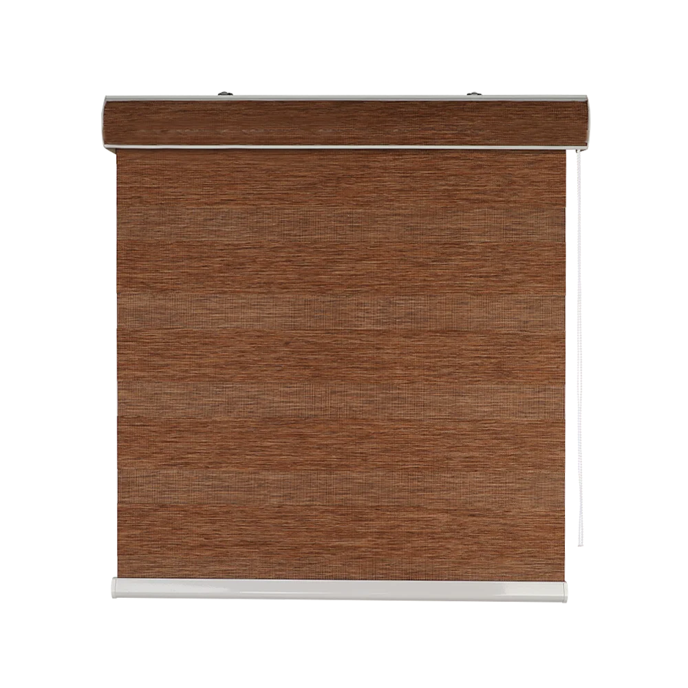 HaoYan  Manual Polyester Material Pleated Zebra Roller Fabric Blind