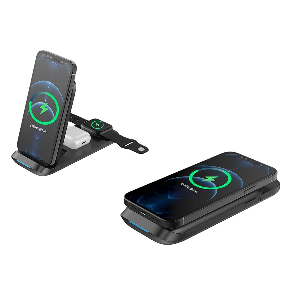 3 in 1 Wireless Charging Station 3 in 1 wireless phone charger stand wireless charger 3 in 1