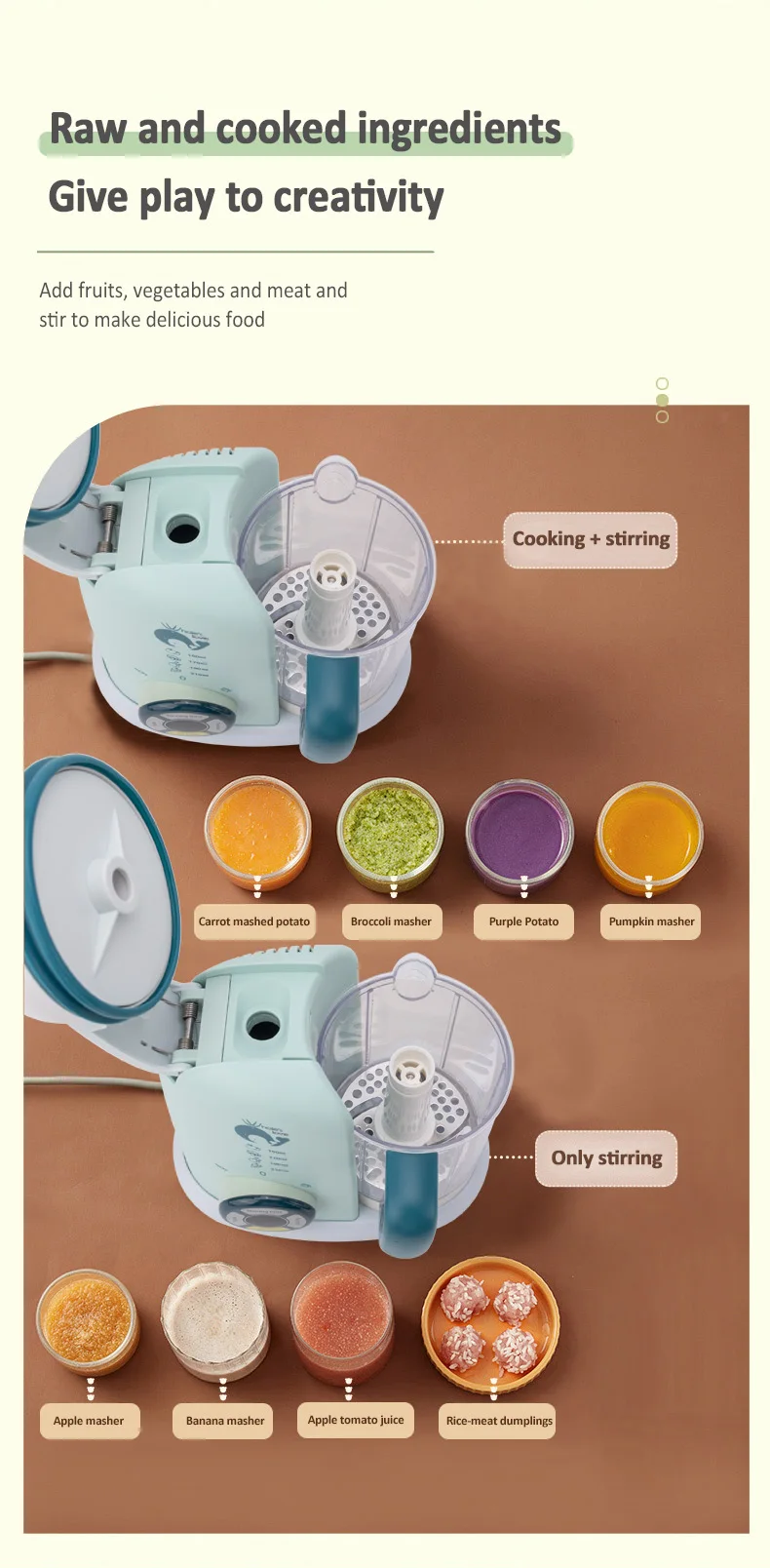 Multifunction Baby Food Maker Portable Food Fruit Mixer Meat Grinders Processor