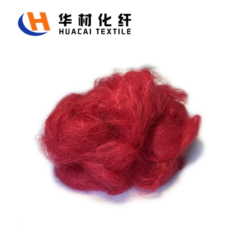 Colored Polyester Staple Fiber Fire Retardant Fiber 3D Staple Fiber