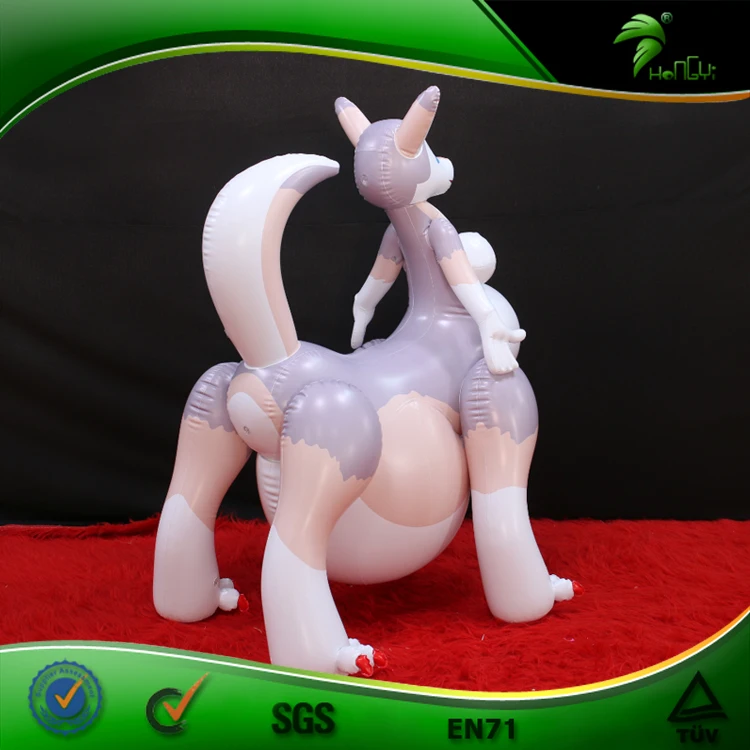 Ride On Inflatable Toy Animal Hongyi Inflatable Sexy Fox Girl Big Belly Inflatable Anime Doll