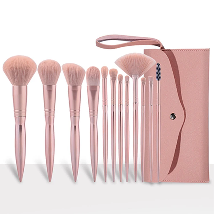 Оптовая продажа, пушистые косметические инструменты, кисти для макияжа, Профессиональный набор кистей для нанесения основы под заказ