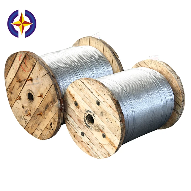 High Tensile Strength Galvanized Steel Wire Packed on Reel Used for ACSR Conductor