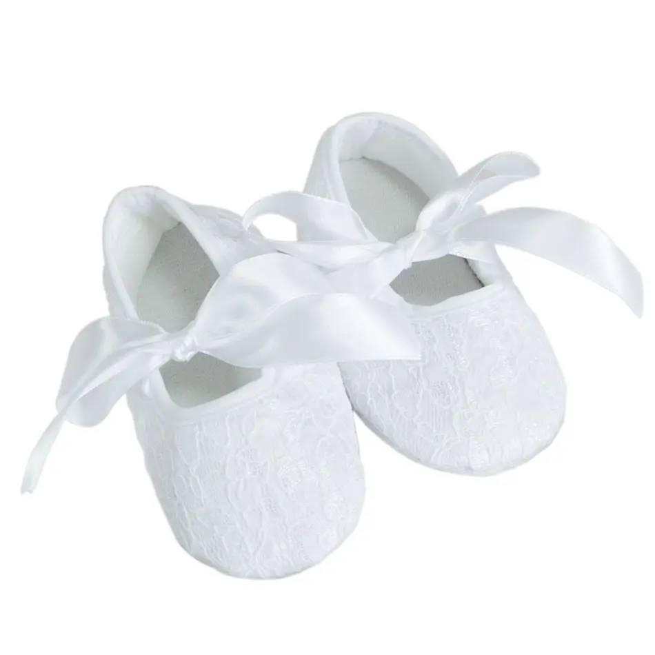New Born Baby Shoes Kids Soft Sole Baby Lace Shoes in Stock