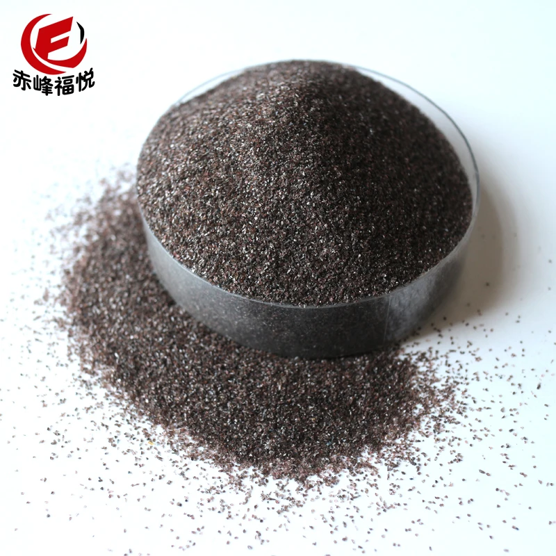 India Price Brown Oxide Grits 14# 16# 24# Brown Aluminium Oxide BFA For Sandblasting In Stock