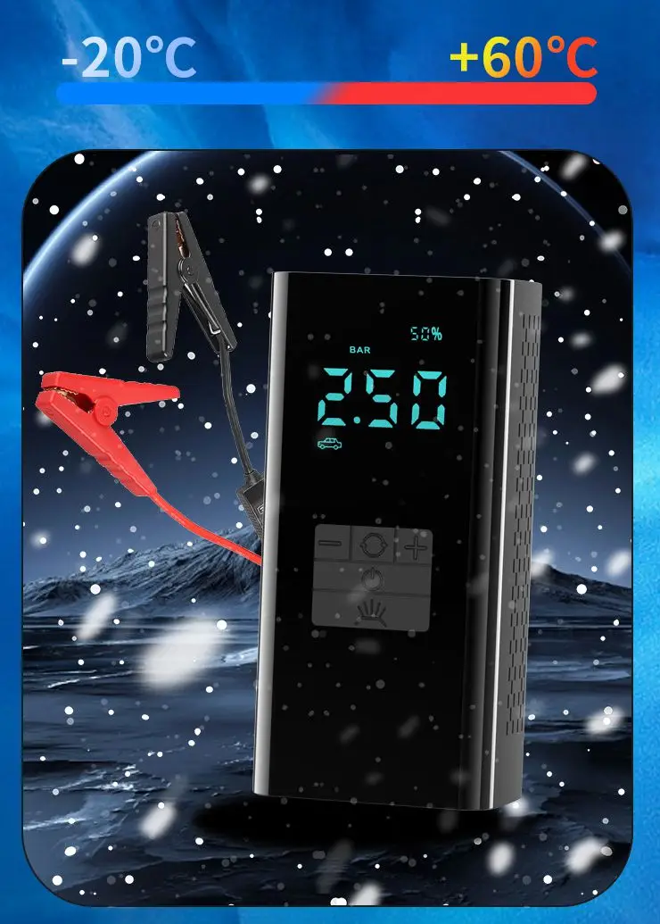 Jump Starter with Air Compressor 1500A Car Battery Jump Starter  150PSI Digital Tire Inflator 12V Auto Battery Booster