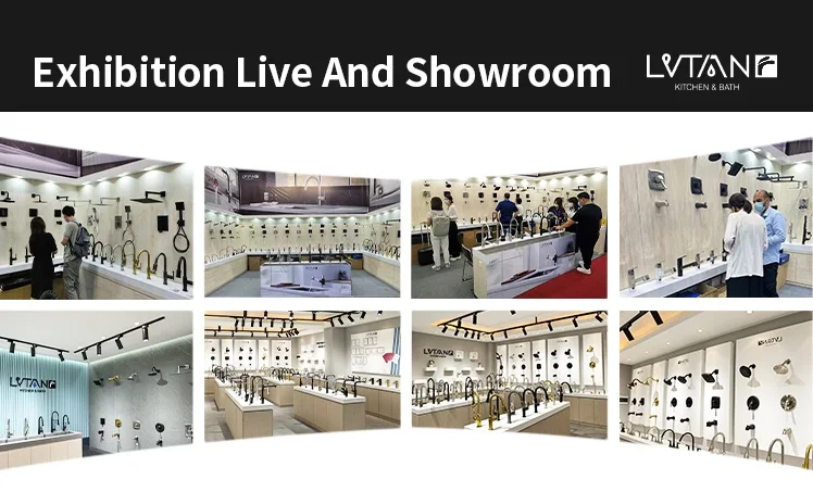 China Factory Supply Custom Deck Mounted Bathroom Sink Taps In Black Wash Basins Tap Basin Waterfall Faucet