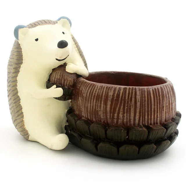 
custom design cheap wholesale resin indoor plant pots flower polyresin wholesale pot zakka animal garden decoration 