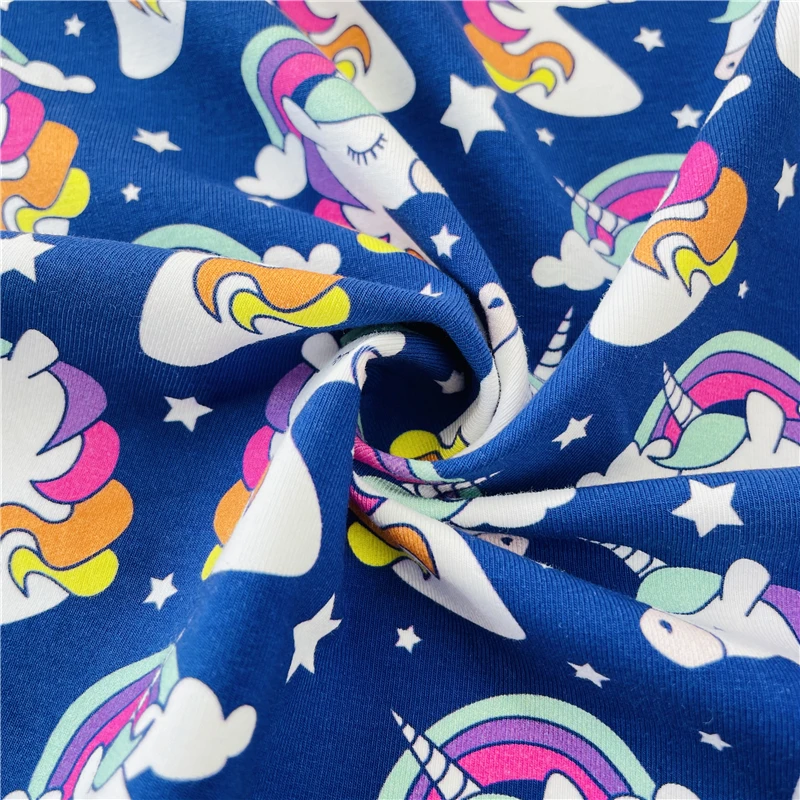 Профессиональная фабричная прямая пользовательская цифровая печать хлопковая лайкра ткань 200-260