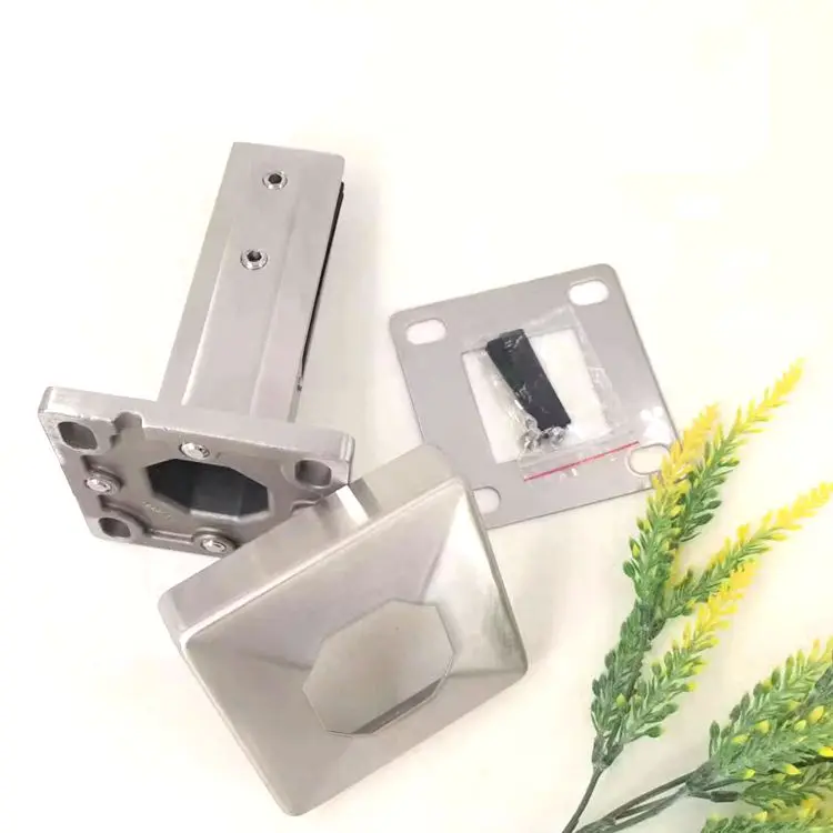 Adjustable stainless steel 2205 satin brushed glass spigot on sale for frameless pool glass fencing