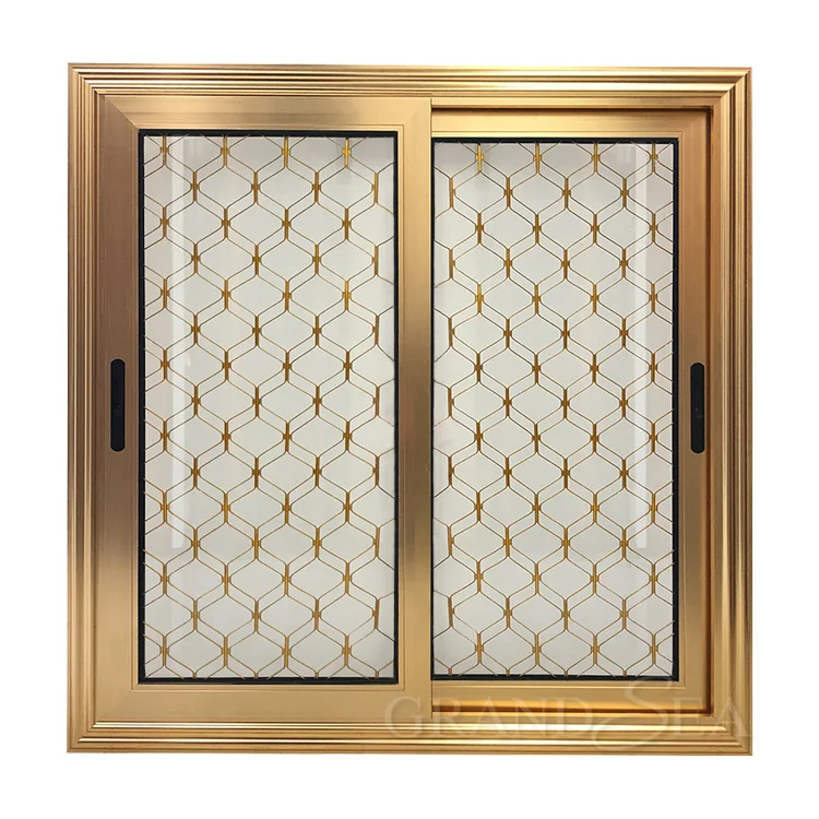 Grandsea 2024 Best Selling Design Home Aluminum Sliding Glass Window Outdoor Balcony Sliding Tempered Glass Window