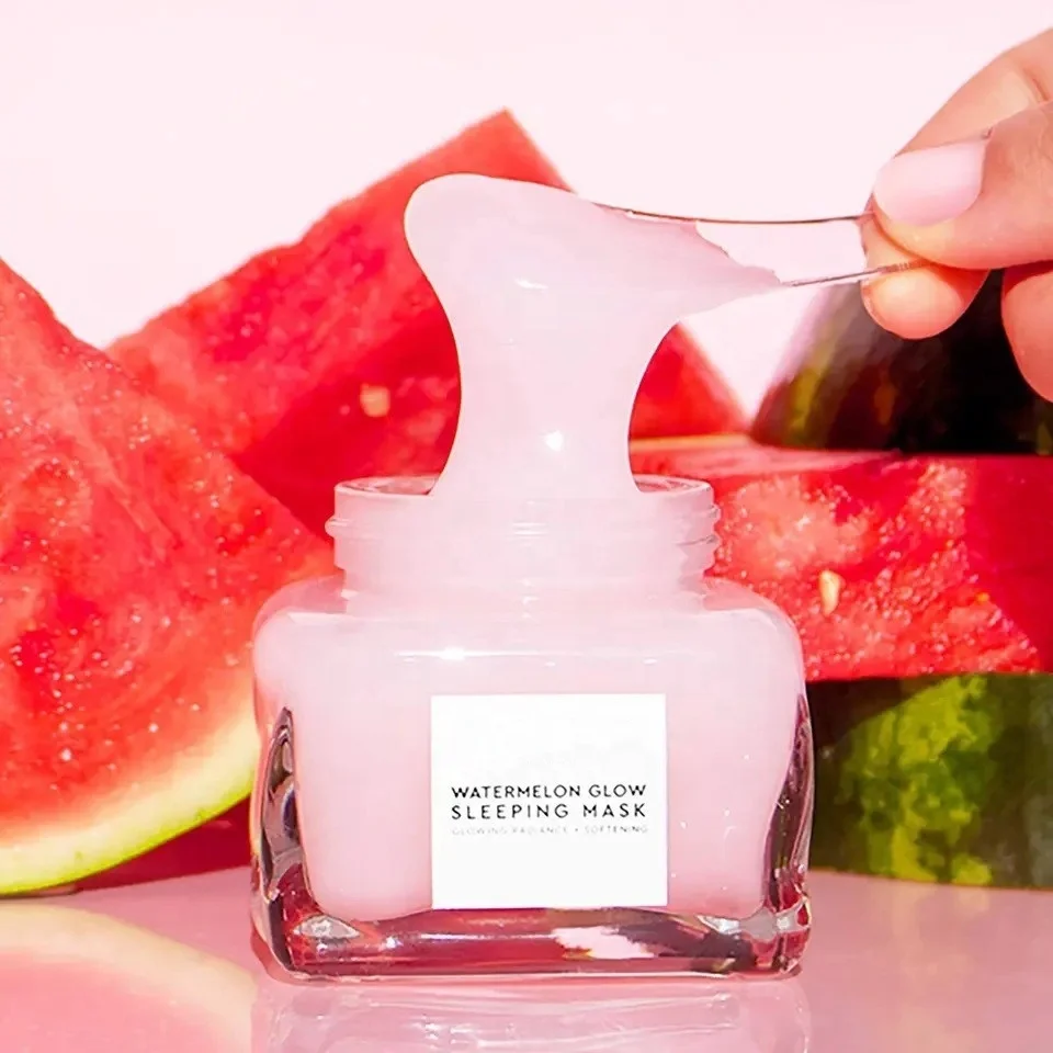 vegan korean Watermelon Glow Overnight sleeping face Skin care mask AHA Anti Aging Whitening face Facial sleeping mask skincare