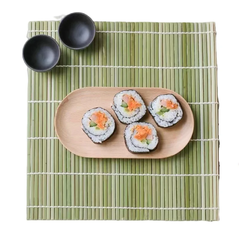 High Quality Eco-friendly Bamboo Sushi Mat Roller Rice Rolling Mat Tools