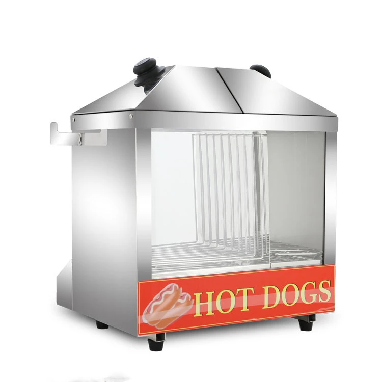 Electric Hot dog Machine Sausage Baking Machine Commercial Sausage Maker Automatic Mini Dual Control Temperature