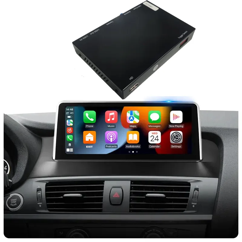 Wireless Carplay Decoder(use original screen) for BMW-EVO 8.8 Inch Screen 1~5-Series M3 X1/X2/X3/X5/X6 NE5 MINI Z4 2016-2020