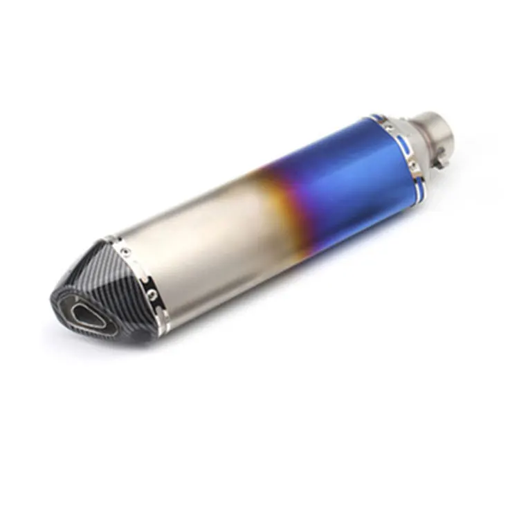 Factory direct sale 2021 Modified hexagon exhaust pipe multicolor Universal Motorcycle Exhaust Pipe Muffler