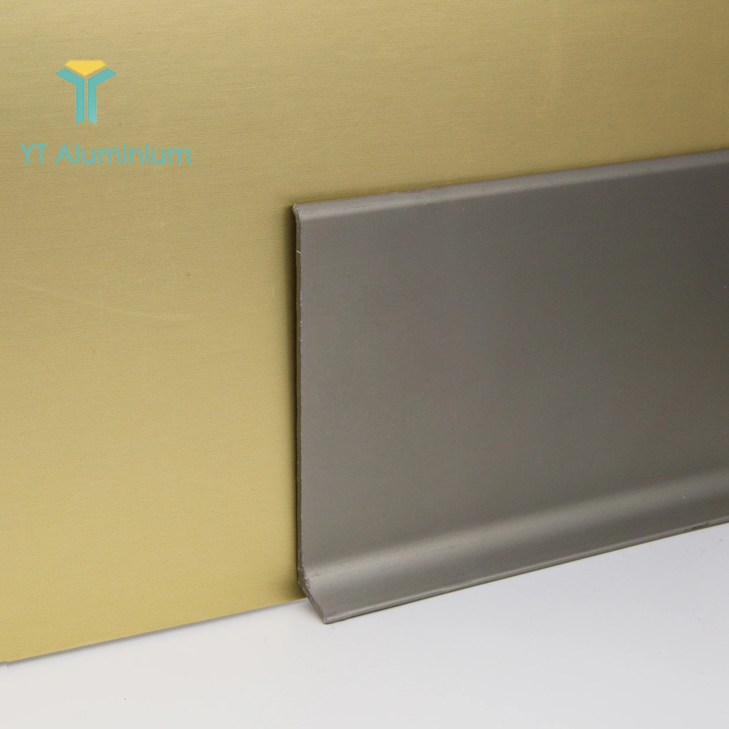 Aluminum Profile Skirting Board Cover Laminate Floor White Tile Trim Wall Base Self-adhesive 60mm Aluminum Skirting Baseboard