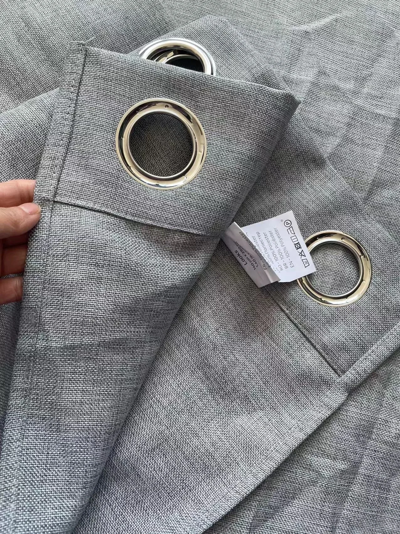 Ready-Made 100% Pure Linen Gauze Sheer Curtain Lightweight