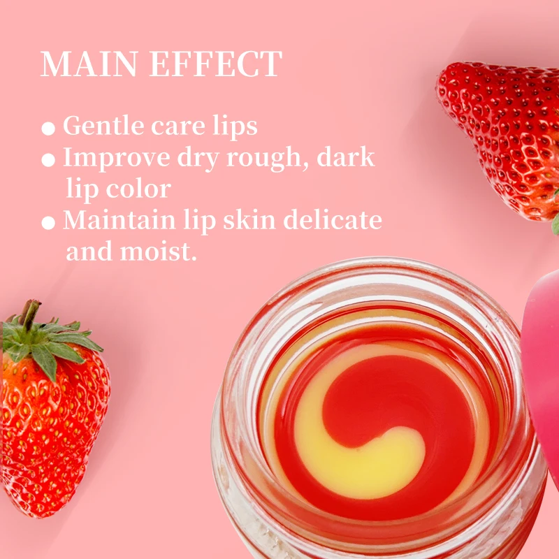 Custom Organic Natural Vegan Lip Sleeping Mask Plump Moisturizing Lip Balm Fruit Flavor Lip Care Mask Overnight