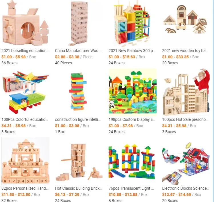 High Quality Educational Game Wooden Planks Wood Toys For Kids