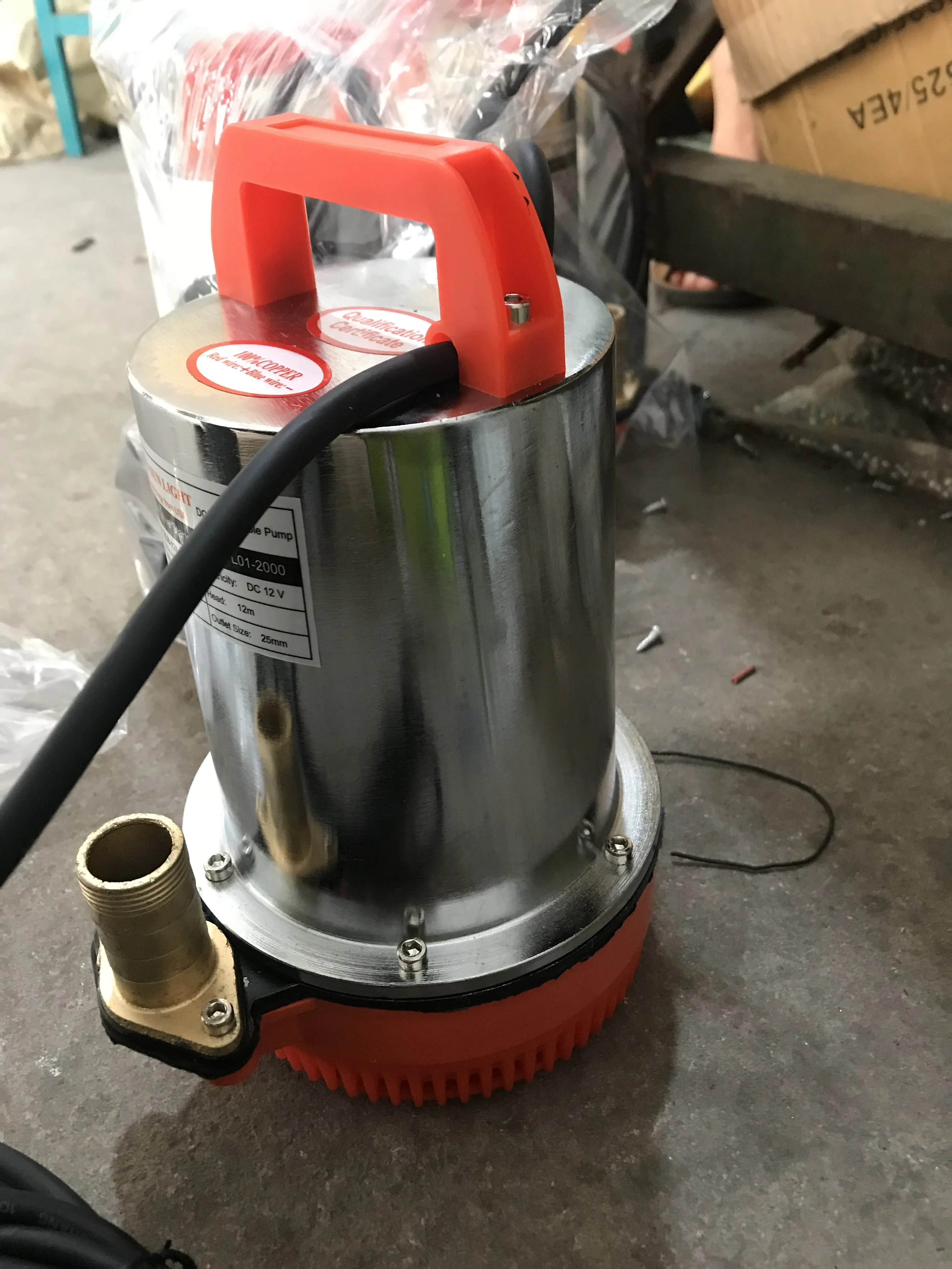 WEDO 12v/24v ZQB series mini dc agricultural solar submersible water pump price bomba sumergible de agua