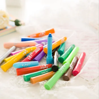 Washable Quick Dry 6 Colors Watercolor Pastel Nontoxic Colorful Stick Crayon Kiddy Crayon Markers Office Students
