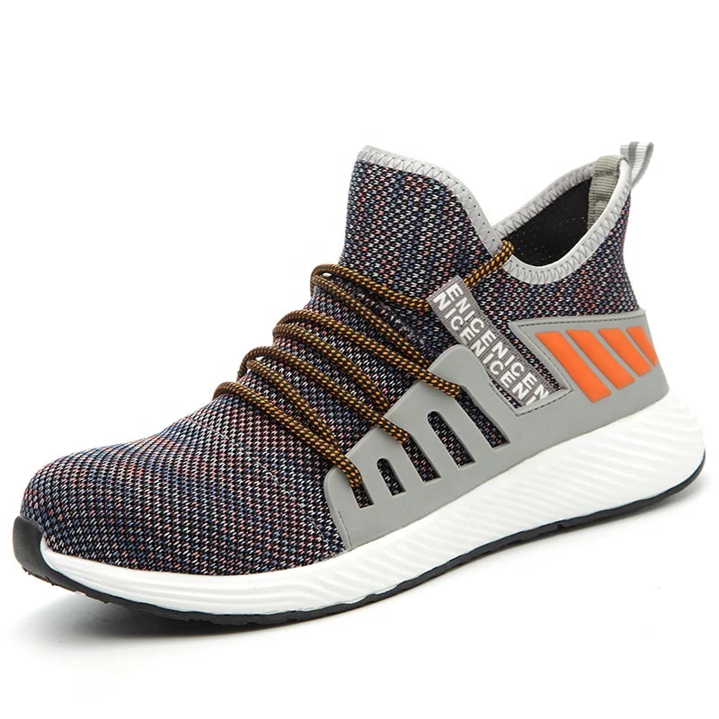 In Stock Causal Breathable Safety Boots Steel Toe Ladies Lightweight Women Work Shoes