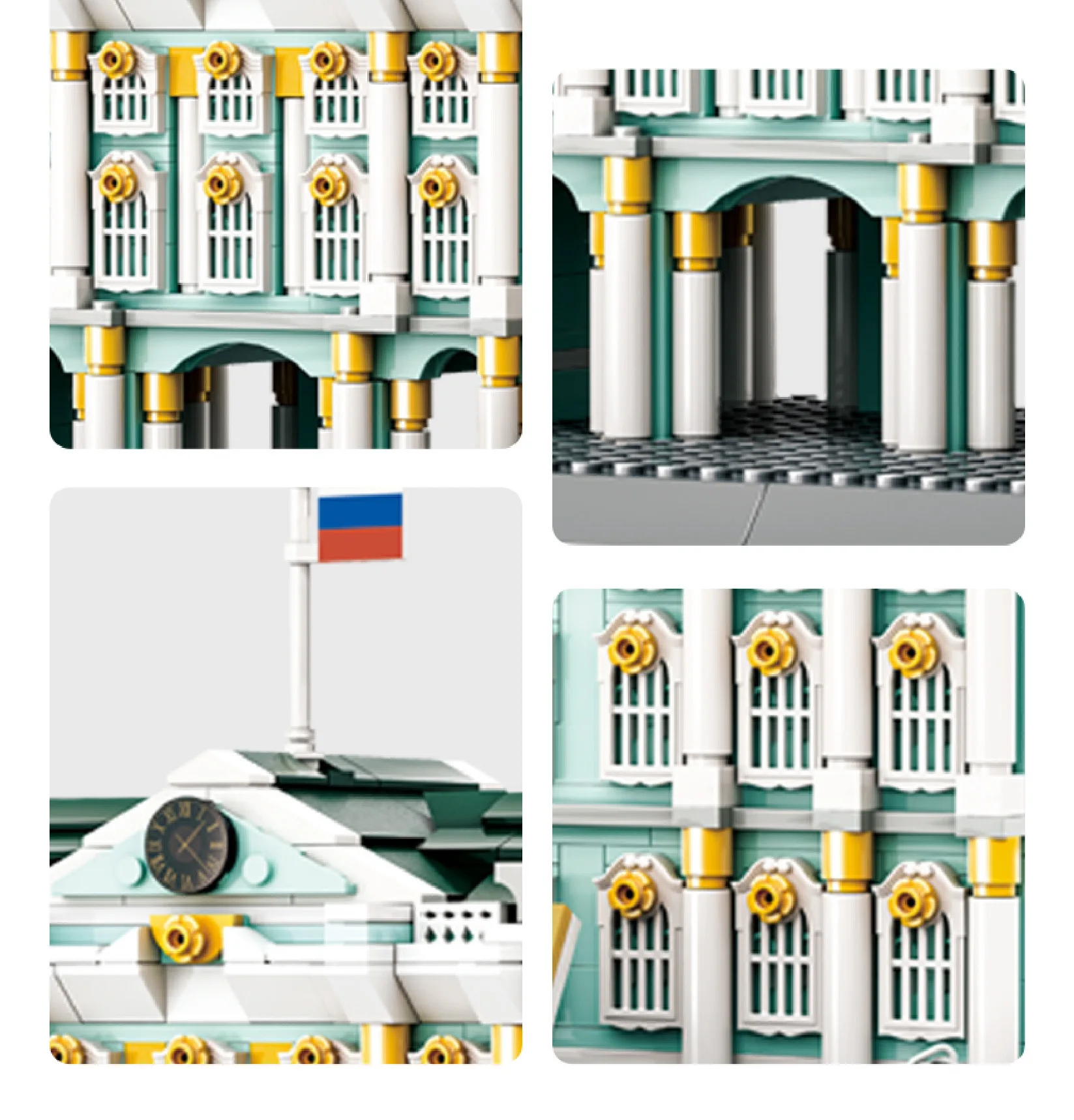 5244 Russia Petersburg Winter Palace-Saint MOC Brick Building Sets Custom Building Blocks Street View Educational Children Toys