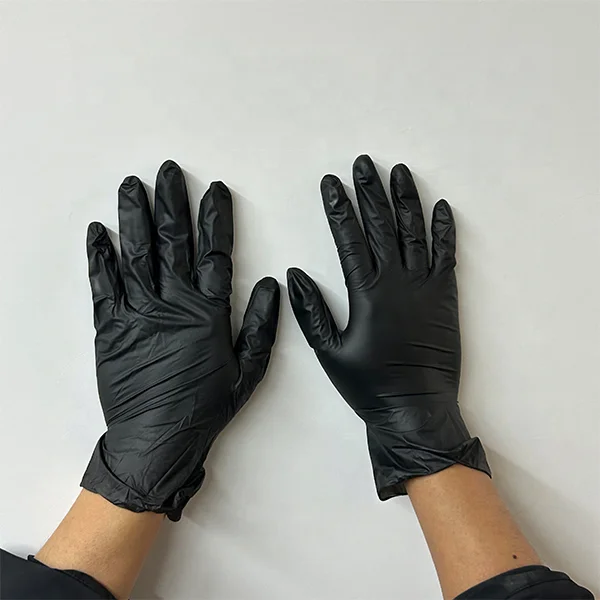 Disposable cleaning room beauty care tattoo salon nitrile vinyl synthetic gloves powder free kitchen nitrile vinyl blend gloves