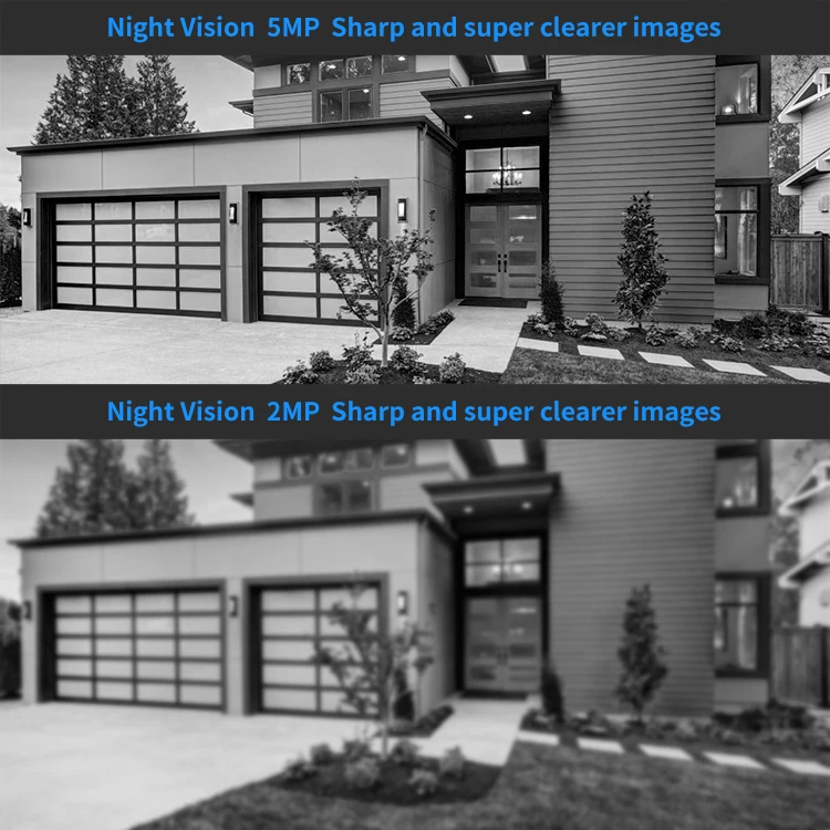 8-канальный IP-видеорегистратор, 5 МП, водонепроницаемая IP66 наружная ИК-система, мини-камера с кабелем, комплект цилиндрической POE-камеры