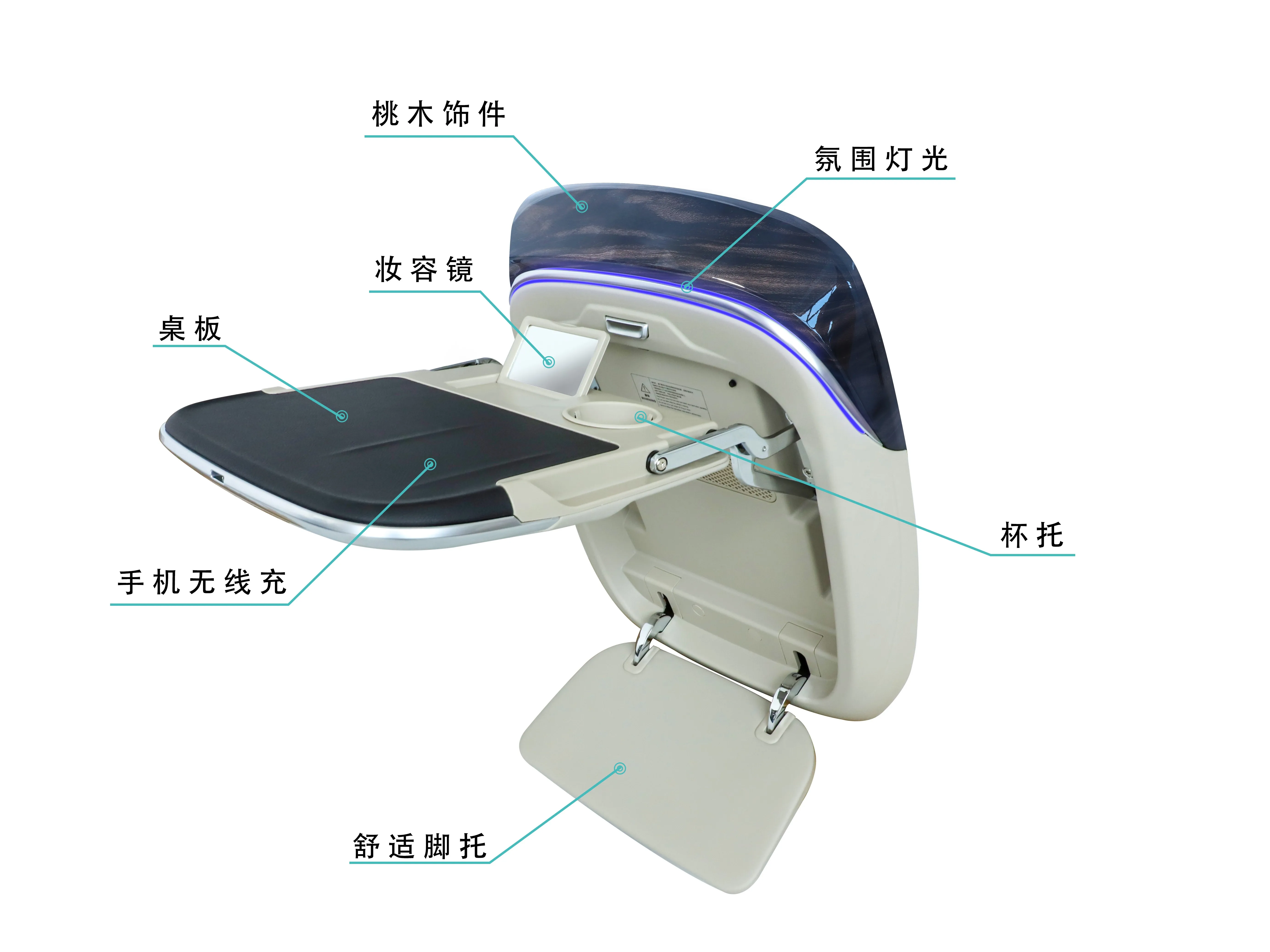 Genuine Sienna Accessories rear table food tray innova crysta storage parts