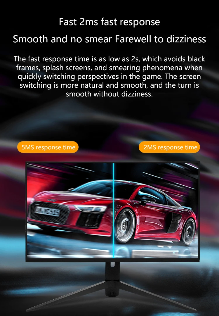 High Value 2560*1440 Pc Lcd Gaming Display Computer 2800r Curved Screen 1ms 38 Inch 144Hz 180Hz Qhd Gaming Monitor For Desktop