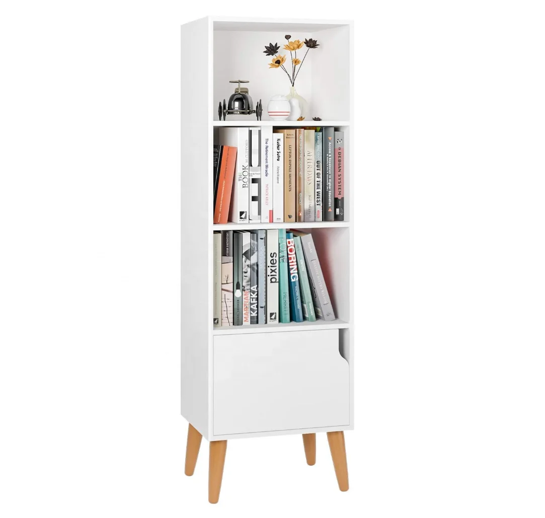 Современный MDF 4 куб книжный шкаф для гостиной