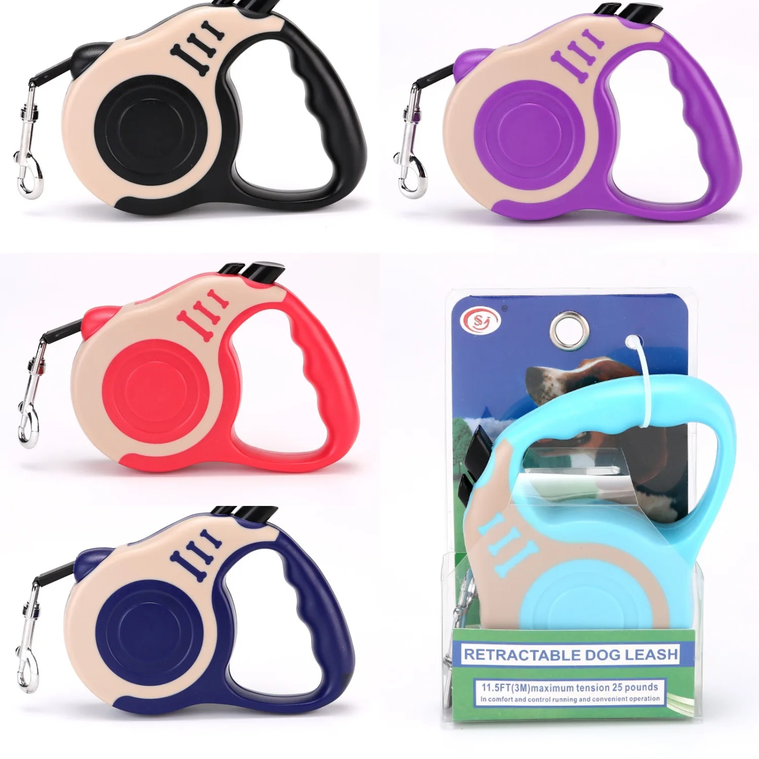 Wholesale Pet Supplies Dog Leashes Pet Product Automatic Retractable Leash for Dogs Leashes
