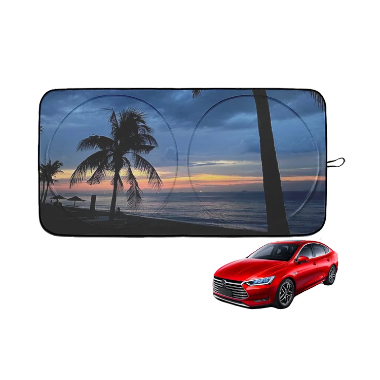 Xiangta Full Print Car Window Sunshad Kid Car Sunshade Sun Visor Protector UV Rays Heat Sun Visor