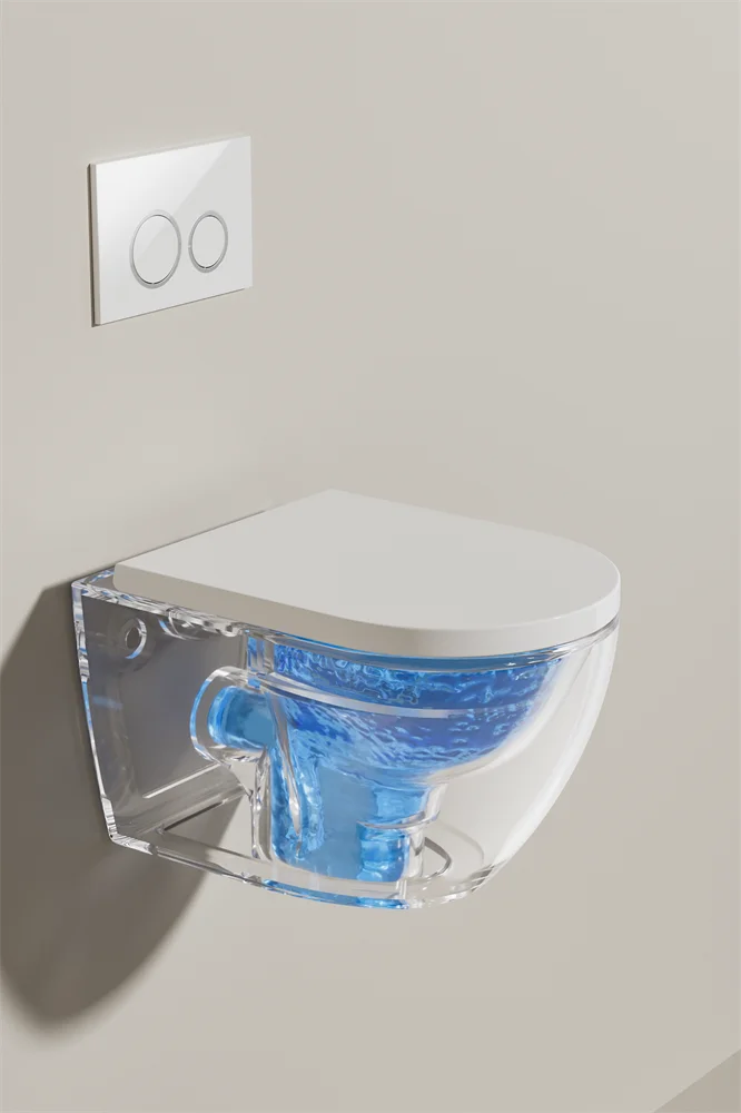 New developed vortex low noise 4.5 L bathroom concealed wall hung toilet wall mounted wc fitting wc toilet set