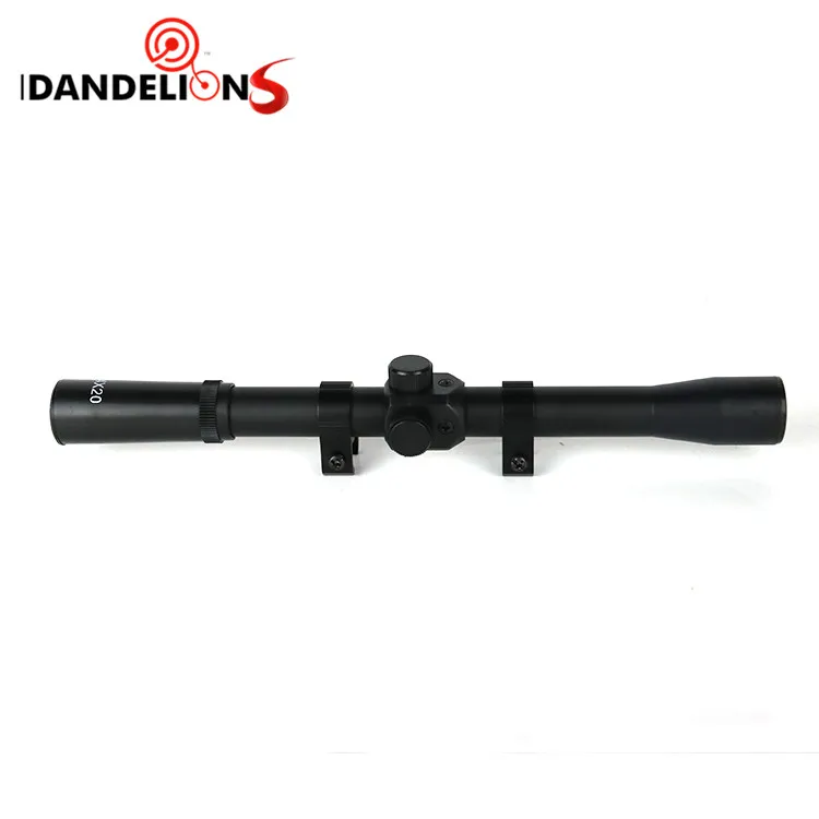 
Cheap 4X20 rifle scope air riflescopes gun Sniper hunting weapons tactical army long range optics scope with scope mounts 