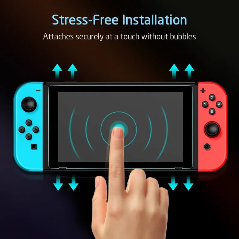  Amazon 2 упаковки Защита экрана для Nintendo Switch 9H 2.5D подходит защиты закаленное стекло