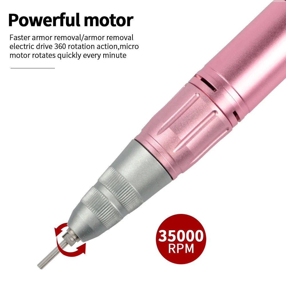 
battery operated manicure pedicure machine e file nail drill rechargeable drill nails 