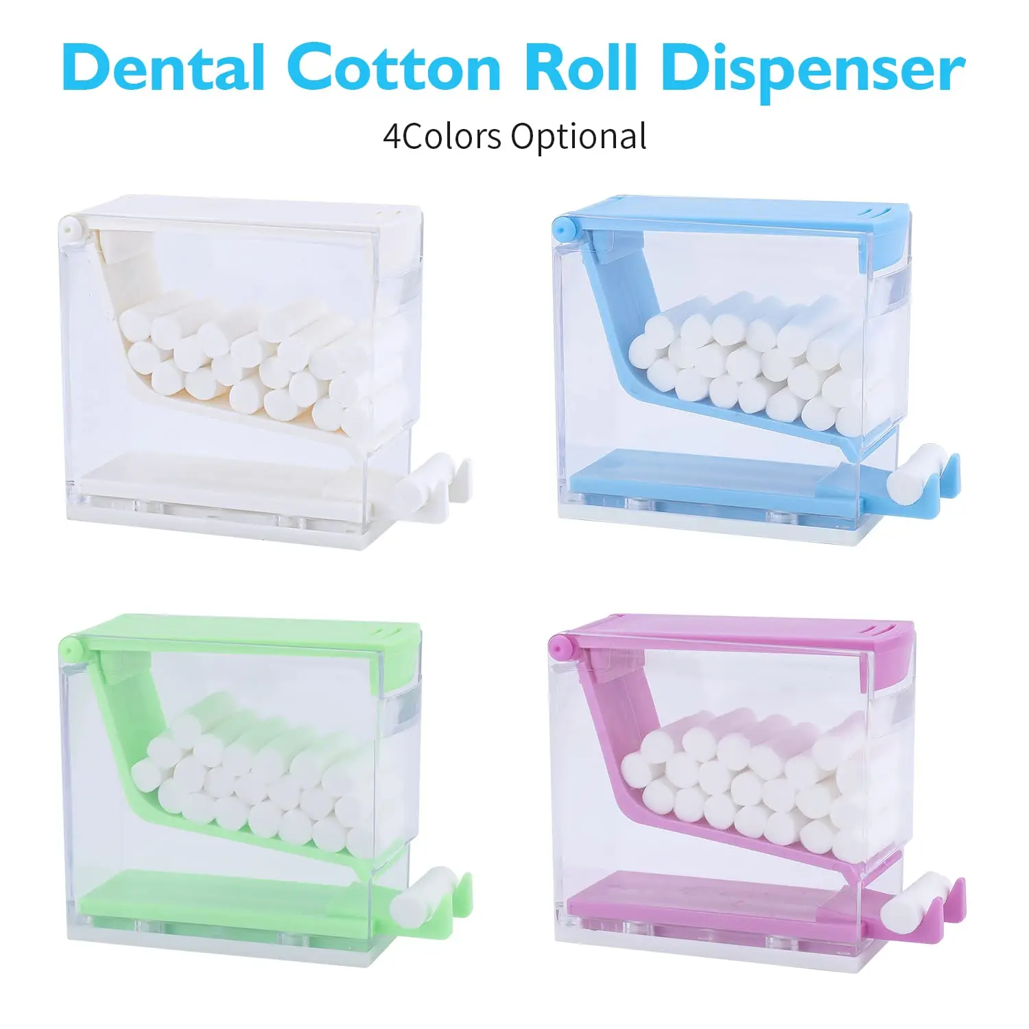 Nonslip Base Hospital Home Use Cotton Roll Storage Box Professional Cotton Roll Holder Organizer Dental Cotton Roll Dispenser