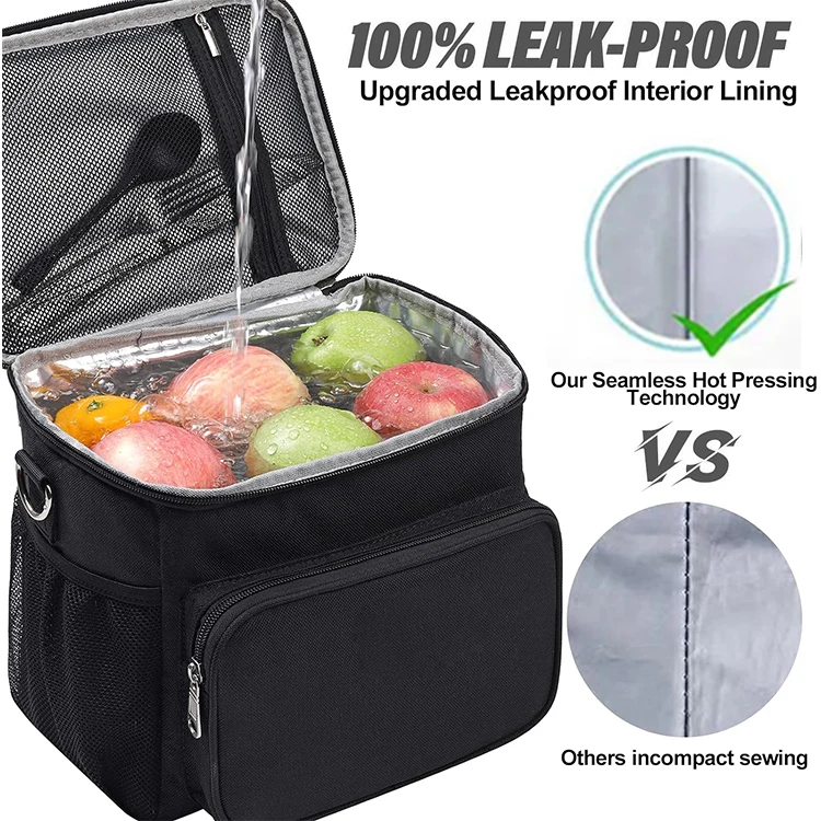 Portable Picnic Insulation Bag Custom Logo Cooler Lunch Thermo Bag Pouch School Food Storage Bags for Student