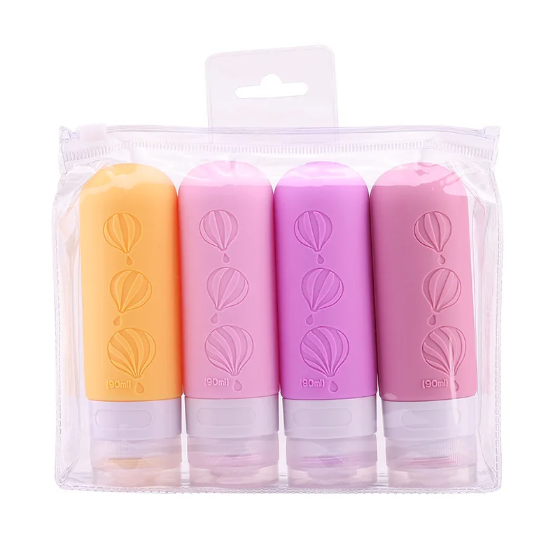Silicone Cosmetic Water Emulsion Facial Cleanser Toner Creative Travel Split Bottle Silicone Storage Travel Can Split Bottle