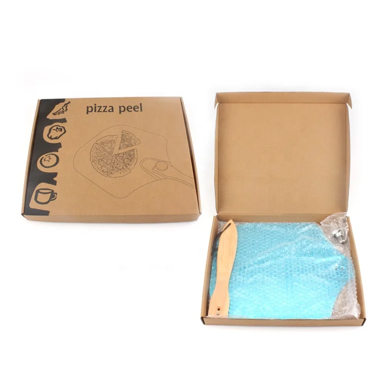 OEM&ODM Aluminum Pizza Peel with Foldable Handle Pizza Paddle Cutter Sharp Slicer Knife Rocker Blade Cover Oven Baking