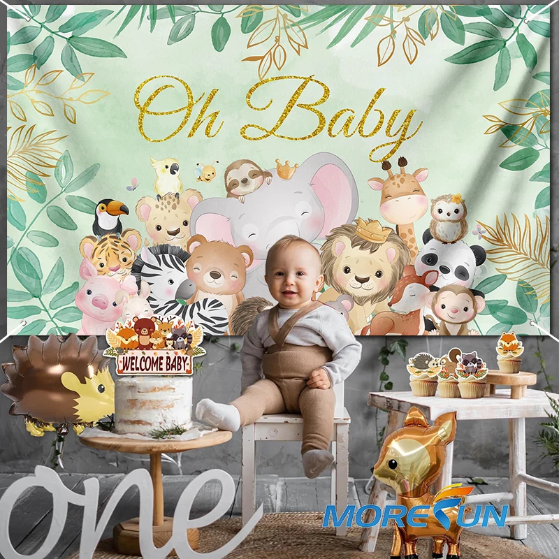 110*180CM Happy Birthday Pink Unicorn Backdrop Banner Happy Birthday Decorate Background Banner Children Party Decoration Banner