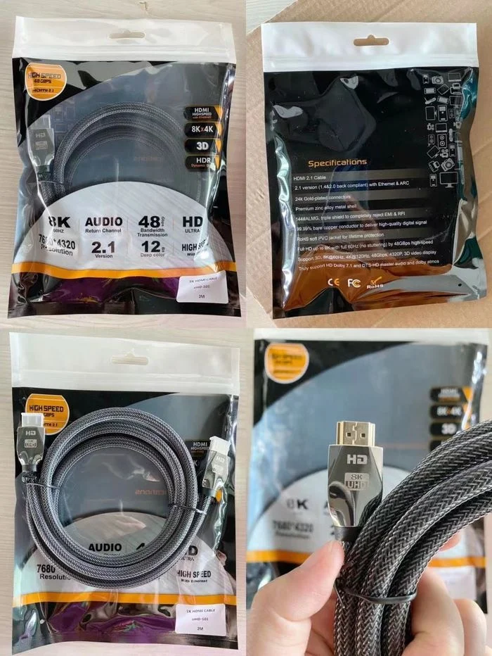  Новейшая Версия 2 1 Чистая медь 19 Pin 5P 4C стандартный кабель HDMI